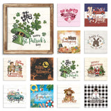 Putuo Decor Interchangeable Season Framed Wall Art Set, Seasonal Welcome Printed Signs, Rustic Holiday Home Table Decor Wall Hanging Signs for Living Room, Kitchen, Office, Farmhouse Putuo Decor