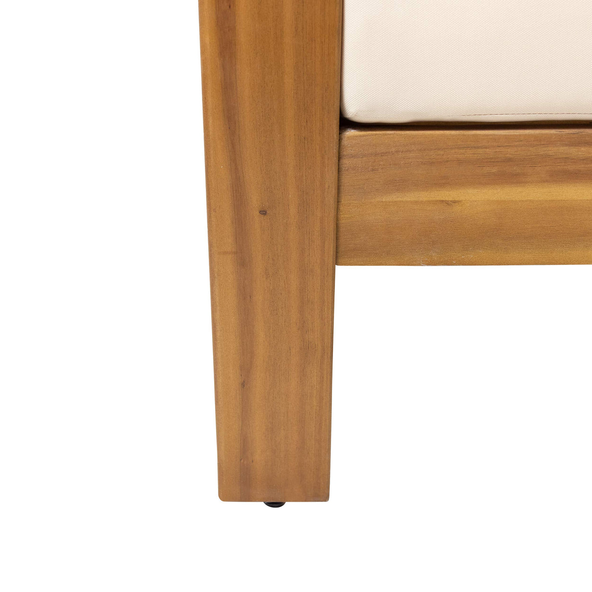 Christopher Knight Home Louver Club Chairs, Teak + Cream Christopher Knight Home