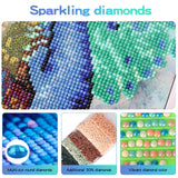 UPABLUNSO My Viking Diamond Painting Kits for Adults, Round Full Drill Diamond Painting Kits, 5D DIY Diamond Art Painting Kits for Home Wall Decor 12x16 inch UPABLUNSO