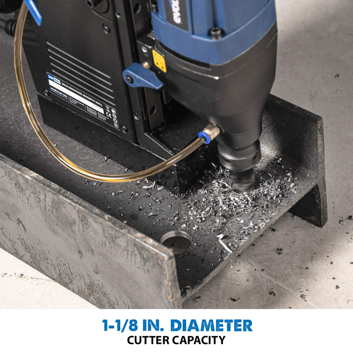 Evolution Heavy Duty 1-1/8 inch Industrial Magnetic Drill with Carry Case - S28MAG Evolution