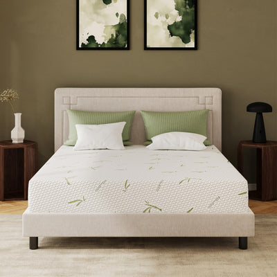 EGOHOME 8 Inch Twin Size Mattress, Cooling Green Tea Gel Memory Foam for Pressure Relief, Medium Firm Support, Fiberglass Free, Bed in a Box, CertiPUR-US Certified