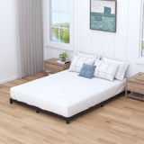 Nailsong 4 Inch Low Profile Queen Bed Frame - Heavy Duty Metal, No Box Spring Needed, Easy Assembly, Black Nailsong