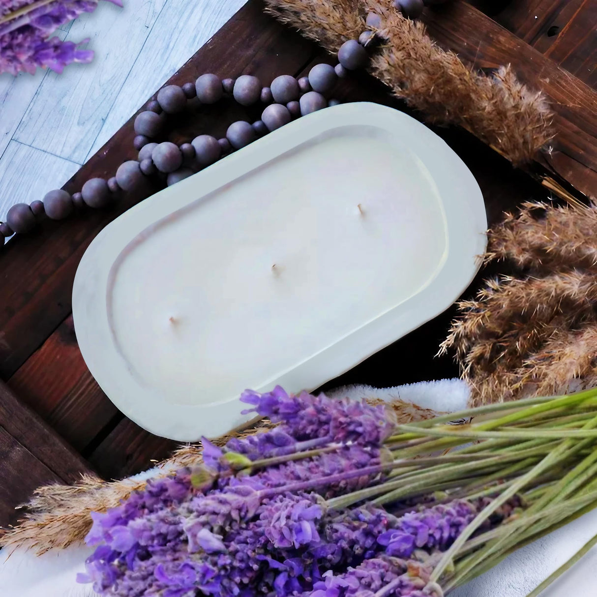 Royxen 8 Pack Wood Dough Bowl, Wooden Dough Bowls Paulownia, Rustic Bowl Vintage, Bowls for Candle (White, 9.5" x 5.5") Royxen