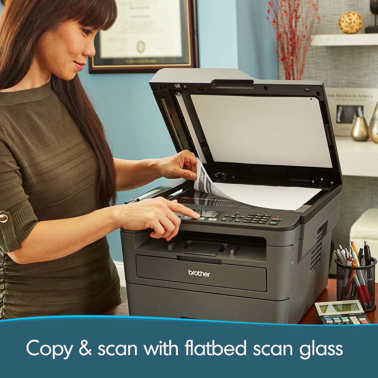 Brother Monochrome Laser All-in-One MFCL2710DW Value Version (MFCL2717DW) adds 2-Year Warranty, Black/Grey Brother