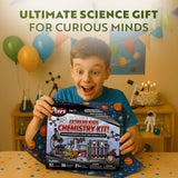 Playz Extreme Chemistry Set – 52 Unique Experiments, Science Kits for Kids Age 8-12, Lab Gear, Volcano Project, Learning Tools, Fair Activity, Discovery Gift, STEM Toys for Boys and Girls Playz