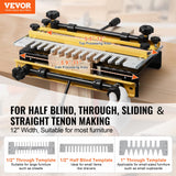 VEVOR Dovetail Jig, 12 in Width, Dove Tailing Router Jigs with 4 Router Bits & 3 Templates, Precise Alignment Dove Tail Jig, Mortise and Tenon Woodworking Tools for Furniture & Wood Cabinet Making VEVOR