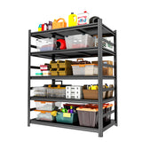 Garage Shelving Metal Storage Shelves 3500LBS Garage Storage Shelves Heavy Duty 5-Tier Adjustable Shelving Units for Basement, Commercial, Warehouse, Industrial, Black PRESTELION