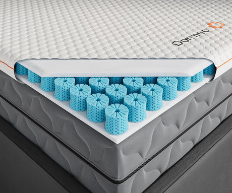 Dormeo Premium King Cooling Mattress Topper - 3-Zone OctaspringⓇ Technology for Optimal Back Support, Anti-Slip Bottom Dormeo