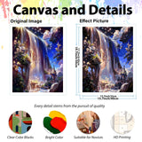 hkejoi Landscape Paint by Numbers Kit for Adults, Waterfall Adult Paint by Number Kits on Canvas,DIY Acrylic Waterfall Paint by Number for Adults Beginners for Home Decor 16x20 Inch hkejoi