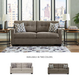Signature Design by Ashley Mahoney Contemporary Tufted Sofa, Dark Brown Signature Design by Ashley