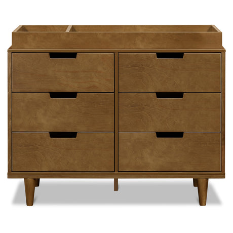 DaVinci Marley 6-Drawer Dresser - Baby Dresser for Nursery - Kids Bedroom Furniture - Double Chest of Drawers for Toddler Boys and Girls - Versatile Wood Dresser for Living Room, Hallway - Walnut DaVinci