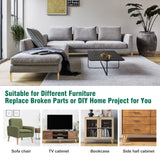 FoDau770 Rubber Wood Furniture Legs 10 Inches, Straight Tapered Wood Legs Mid Century Sofa Legs Set of 4, 5/16" UNC Furniture Feet Replacement Legs for Cabinet Sofa Couch Dresser Chair Ottoman Table FoDau770