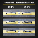 3D Printer Filament PPS Filament Toughened and Modified 1kg 2.2lbs, 1.75mm Engineering Chemically Resistant Thermoplastics with PC Spool, 3D Printing Filament High Melting Point Up to 300°C yxpolyer