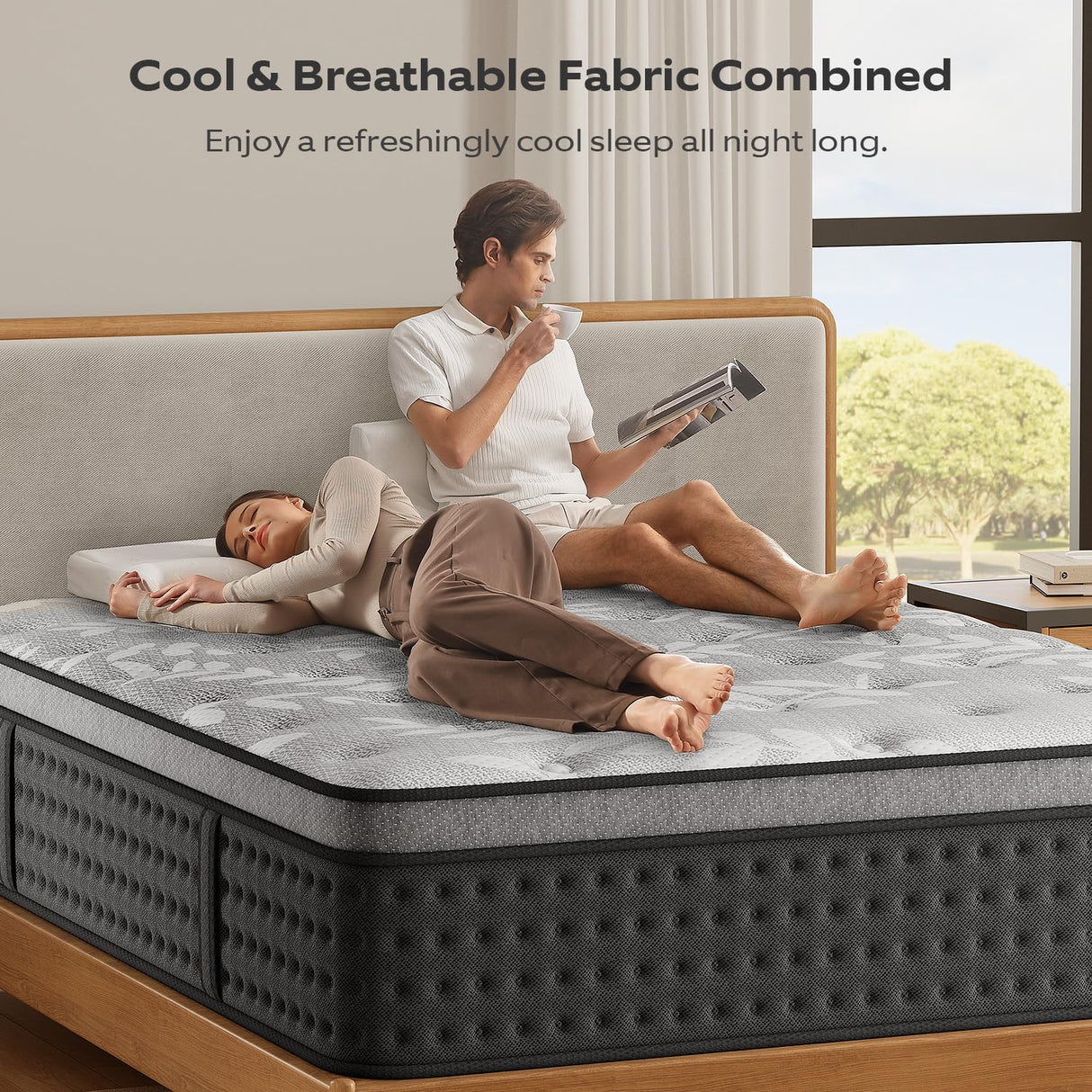 Nedersal Queen Mattress,10 Inch Hybrid Mattress with Gel Memory Foam, Individually Pocket Innerspring Top Mattresses,5 Coils Strong Edge Support, Used for Motion Isolation,100 Night Trial. Nedersal