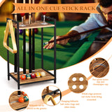 Jolensoy Pool Stick Holder Pool Cue Holder Floor Stand Cue Stick Holder 10-Hole Billiard Cue Racks for Game Room Billiard Room Decor Club Pool Table Accessories Jolensoy
