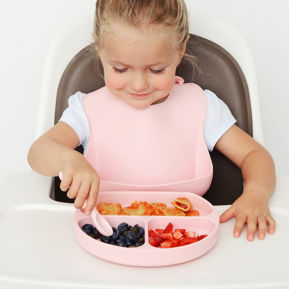 PrimaStella Silicone Chew Spoon Set for Babies and Toddlers - Safety Tested - BPA Free - Microwave, Dishwasher and Freezer Safe - Seaside Palette PrimaStella