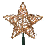 Kurt S. Adler Kurt Adler 20-Light Gold Rattan Star Treetop Kurt S. Adler