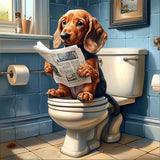 MAXBYE Dachshund Diamond Art Painting Kits for Adults, Dog Diamond Art Kits for Beginners, 5D DIY Animal Full Drill Gem Craft for Home Decor Gift 12x12 inch MAXBYE