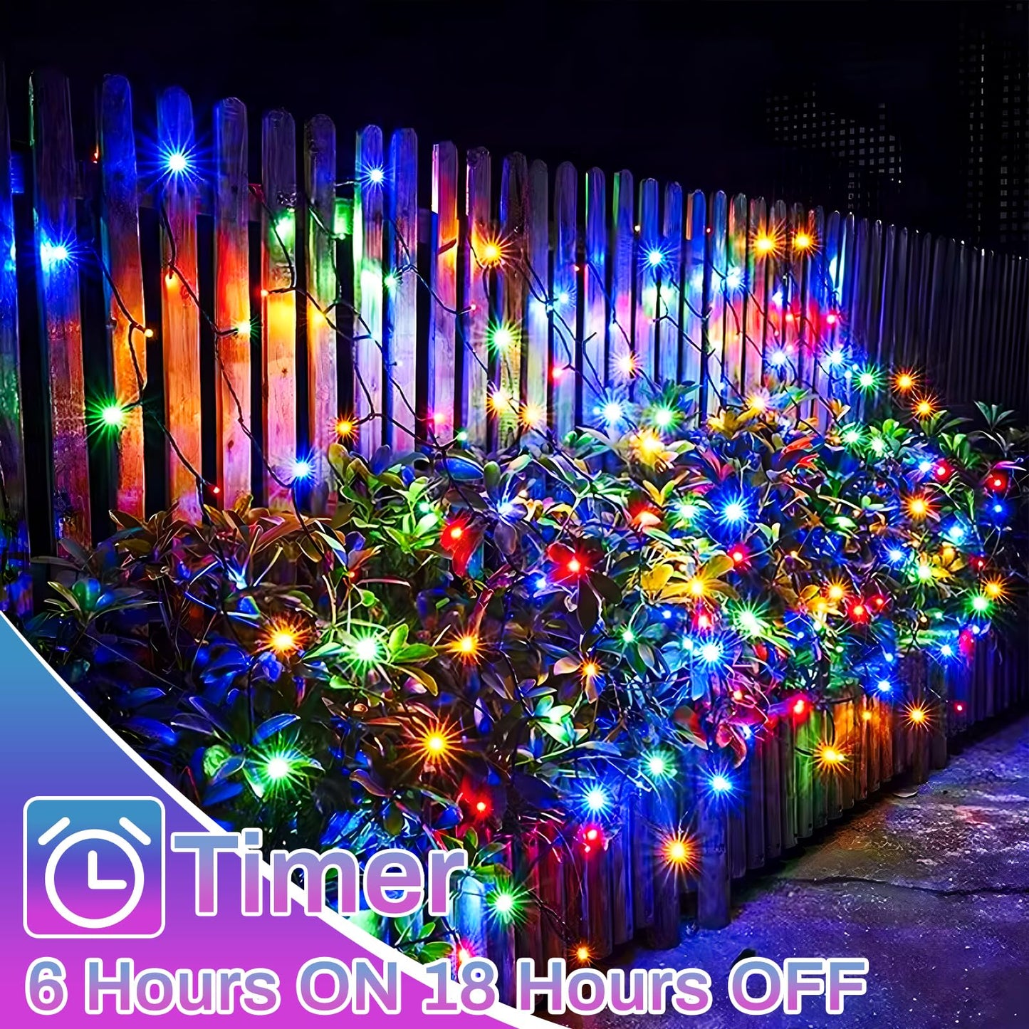 Christmas Lights 1000LED 66FT Waterproof Outdoor Christmas Lights Timer 8 Modes Twinkle Fairy Lights LED String Lights Indoor Christmas Tree Lights for Wedding Party Yard House Decor(Multicolour)