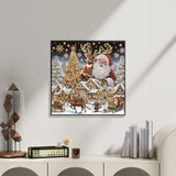 Christmas Diamond Art Kits for Adults,Special Shaped Diamond Painting Kits for Beginners,5D DIY Santa Claus Paint by Diamonds Dot Crystal Gem Art Painting Kit, for Home Wall Decor 11.8x11.8inch GXGLLPZBY