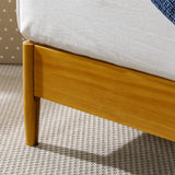 ZINUS Allen Mid Century Wood Platform Bed Frame, Solid Wood Foundation, Wood Slat Support, No Box Spring Needed, Easy Assembly, Twin Zinus