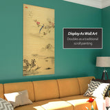 Red Lantern Bamboo Window Shade Blind - Rising Sun 36" Wide Red Lantern