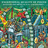 Jigsaw Puzzles for Adults, 2 Pack 1000 Pieces Ocean Park Dinosaur Park Puzzle, Cartoon Painting Challenging Puzzles for Family Activity Game Nights Gifts Fidget Stress Relief RECHIATO