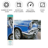 DIAMOND DOTZ 50's Classic Car Diamond Painting Kits for Adults - Diamond Art Kits a Relaxing Creative Craft Kit with Dotz Gems 17.9"x14" DIAMOND DOTZ