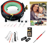 Addi Express King Size Knitting Machine Kit Extended Version with Manual Counter Includes: 46 Needles, Knitting Machine, Pattern Book, Express Hook, Replacement Needles, Stopper Addi
