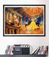 Clementoni Jigsaw Puzzle Disney The Belle and The Beast 1000 Pieces - Poster Included, Puzzle for Adults 14-99 Years, Gift for Men/Women, Disney Princess, Made in Italy, 39854 Clementoni