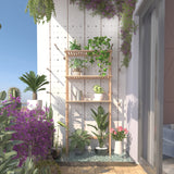 AmazerBath Over The Toilet Storage Shelf Bamboo, 3-Tier Over Toilet Organizer Rack, Freestanding Above Toilet Shelf for Bathroom, Laundry, Space Saver, Natural Color AmazerBath