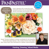 PanPastel Artist Pastels by GOLDEN, Flower Coloring 1 - Susan Tierney Cockburn Set, 10 Color, Professional Artist Pastels, Unique Pan Format (cake-like) PanPastel