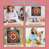 PFFNGPEN Diamond Painting Kits for Adults, 5D DIY Mandala Diamond Art Kits for Beginners, Full Drill Round Diamond Art for Home Wall Decor,12x12 inch PFFNGPEN