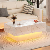 HedoAjim Coffee Table with Large Storage for Living Room Farmhouse Center Tables Mesas De Centro para Salas Modernas Nesting Modern Coffee Table for Reception Room HedoAjim