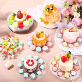 AmazingSpark 100 Pcs Paint Tray Palettes 5.5 in Clear Disposable Round Plastic Paint Palette Watercolor Craft Supplies for Art Class, Halloween Painting Party, DIY Craft, Birthday Party AmazingSpark