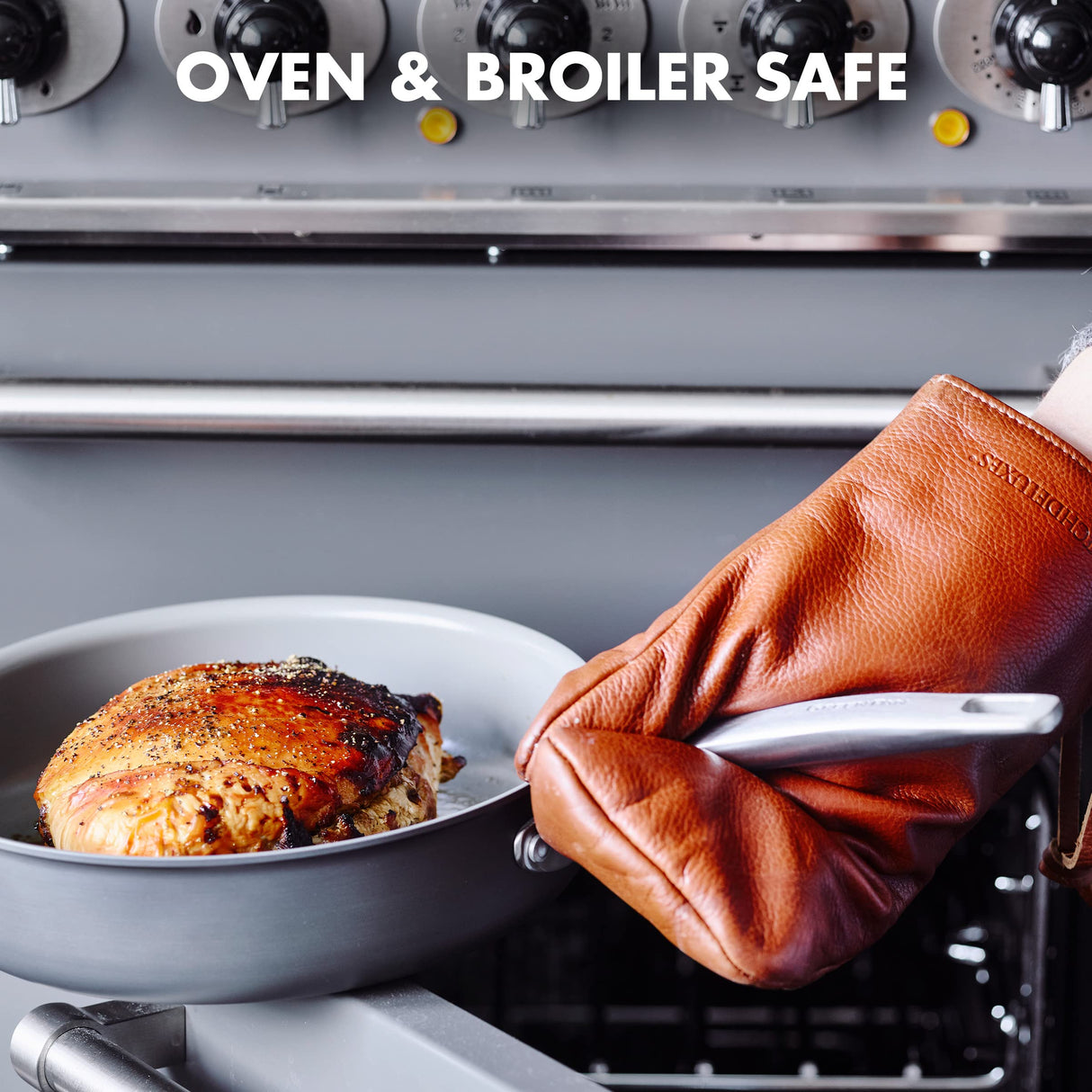 GreenPan Chatham Hard Anodized Healthy Ceramic Nonstick, 11" Grill Pan, PFAS-Free, Dishwasher Safe, Oven Safe, Gray GreenPan