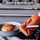 GreenPan Chatham Hard Anodized Healthy Ceramic Nonstick, 11" Grill Pan, PFAS-Free, Dishwasher Safe, Oven Safe, Gray GreenPan