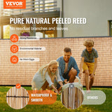 VEVOR Natural Reed Fencing, 4 ft x 16.4 ft, Reed Screen Curtain Balcony Reed Fence Roll for Outdoor Backyard Patio, Decorative Fence for Backyard Garden Fencing Divider, Privacy Screen Panel, Natural VEVOR