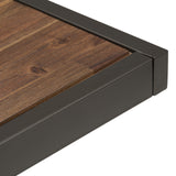 SIMPLIHOME Erina SOLID WOOD and Metal 52 inch Wide Modern Industrial Console Sofa Entryway Table in Rustic Natural Aged Brown, for the Living Room, Entryway and Bedroom SIMPLIHOME