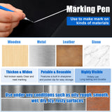 2 Pcs Welders Pencil with 48 PCS Round Refills Mechanical Pencils Metal Welding Marker for Tube Pipe Fitter Welder Steel Construction Woodworking (Silver) Gersoniel