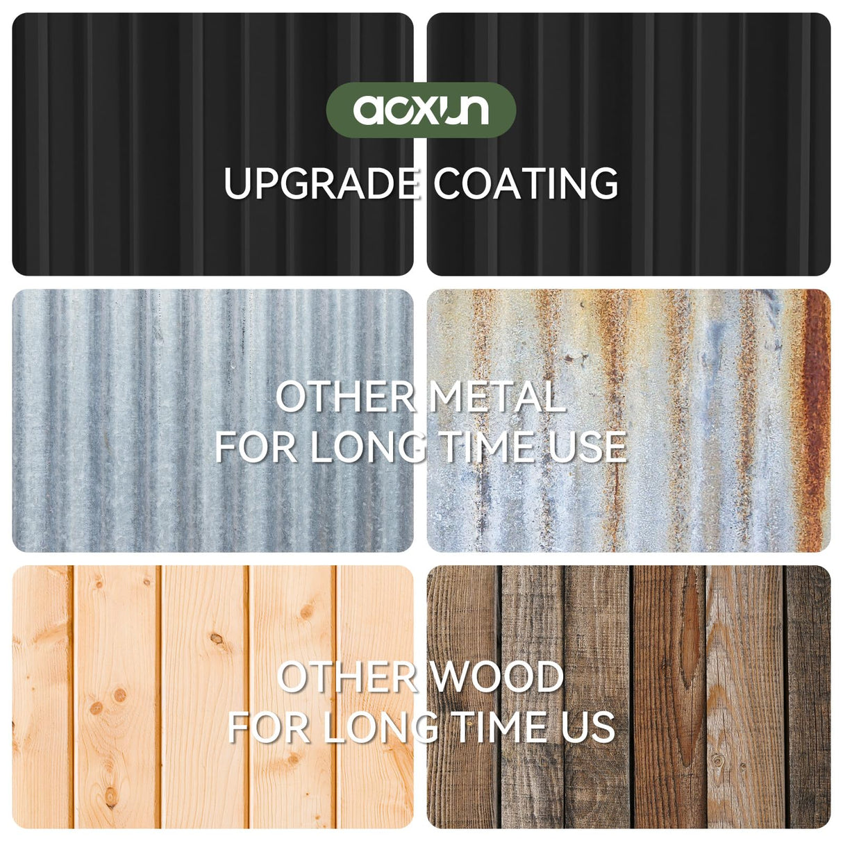 Aoxun 6x3.9 FT Shed with Base Metal Outdoor Storage Shed Garden Shed with Lockable Doors Tool Shed Bike Shed for Backyard, Patio, Poolside (Black) Aoxun