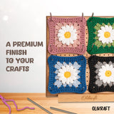 Olikraft 9.5" Crochet Blocking Board with Pegs 50 Pins - Granny Square Blocking Boards for Crochet Projects - Yarn Supplies Tools and Accessories and Gadgets Olikraft