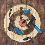 Throwing Axes and Tomahawks Double Sided Set,10 inch Full Tang Stainless Steel,Protective Nylon Sheath,Throwing Hatchet for Competition and Recreation,Throwing Axe 3 Pack WLQiu