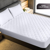 Utopia Bedding Quilted Fitted Mattress Pad, California King Size, Elastic Fitted Mattress Topper Protector and Cover Stretches up to 16 Inches Deep, Machine Washable (White) Utopia Bedding