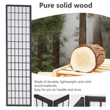 Room Divider 6Ft Folding Oriental Shoji Screen - Portable Privacy Divider with 4 Panels, Freestanding Japanese-Inspired Wood Partition Screen, White PayLessHere