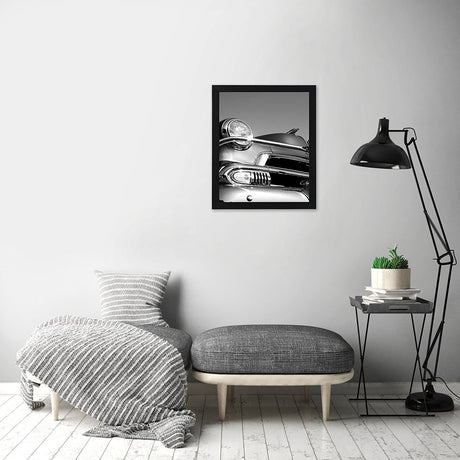 Americanflat 18x24 Poster Frame with Polished Plexiglass - Black Picture Frame - Wide Photo Frames Made of Engineered Wood for Vertical or Horizontal Wall Display - Epic Collection - Black Americanflat
