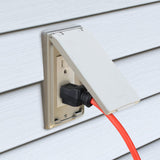 Clear Power 50 ft Outdoor Extension Cord 16/3 SJTW, 3-Prong Grounded Plug, Orange, Water & Weather Resistant, Flame Retardant, General Purpose Power Cord for Lawn & Garden, DCOC-0117-DC Clear Power