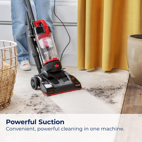 Bissell CleanView Compact Upright Vacuum, Fits in Dorm Rooms & Apartments, Lightweight with Powerful Suction and Removable Extension Wand, 3508 Bissell