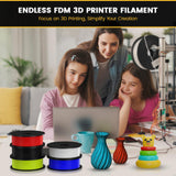EndlessFilament PLA Filament Black 250g(0.55lbs) 3D Printer Filament - 1.75mm 3D Printing Filament - Fits Most FDM 3D Printers - Durable 1.75 mm Filamanet with Dimensional Accuracy +/- 0.02 mm ENDLESS FILAMENT