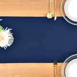 Farmhouse Navy Blue Table Runner Dining Table Runners 48 Inches Long Coffee Table Runner for Dresser Living Room Bedroom Holiday Party Banquet 12X48 Inch Wolkemer